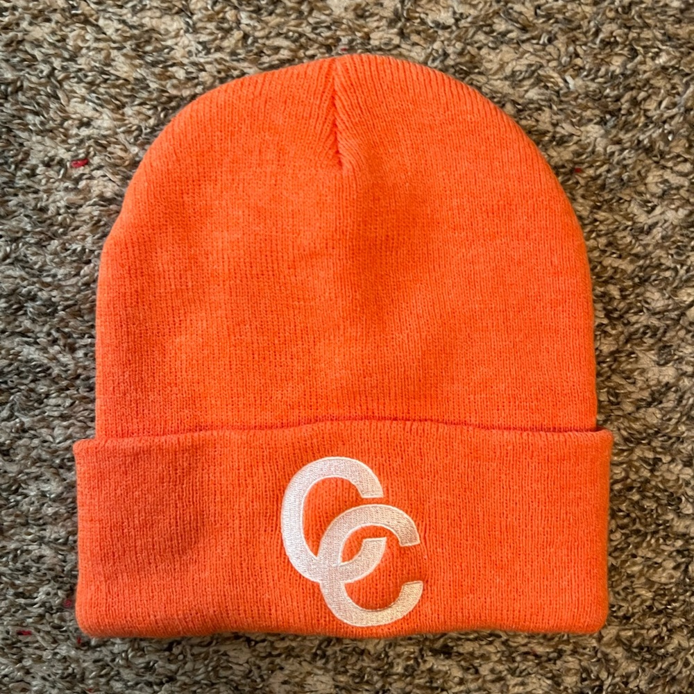 Orange monochrome beanie